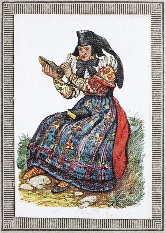 Traditional costumes in Germany in the 19th century