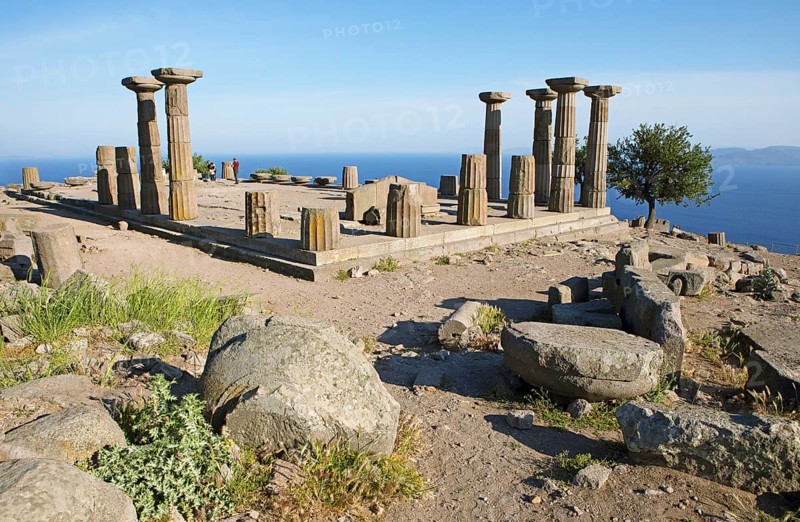 Doric columns from the Temple of Athena