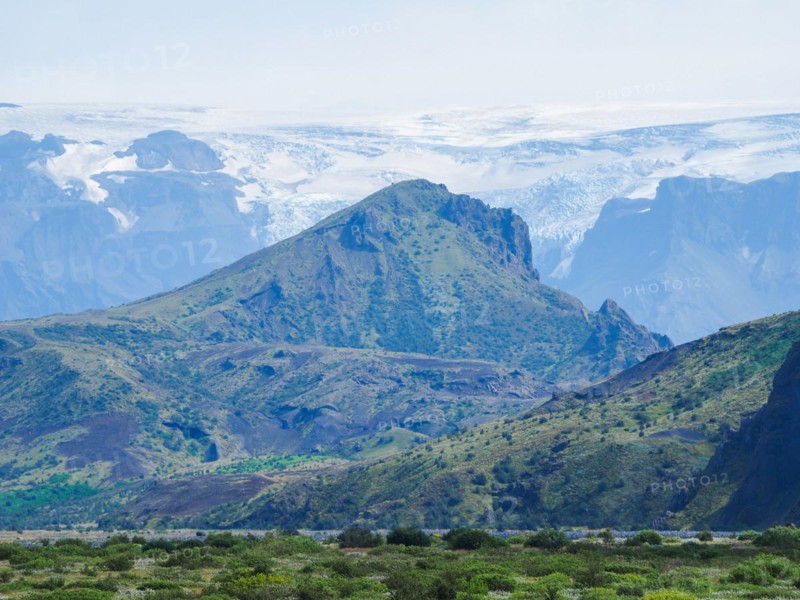 Hilly volcanic landscape