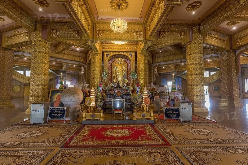 Interior altar in the temple pagoda of the Sri Chai Mongkol Grand Pagoda temple complex