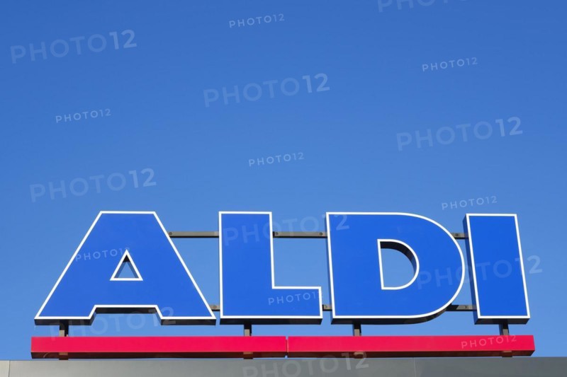 Sign and logo ALDI