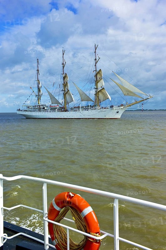 The Polish tall ship Dar Mlodziezy