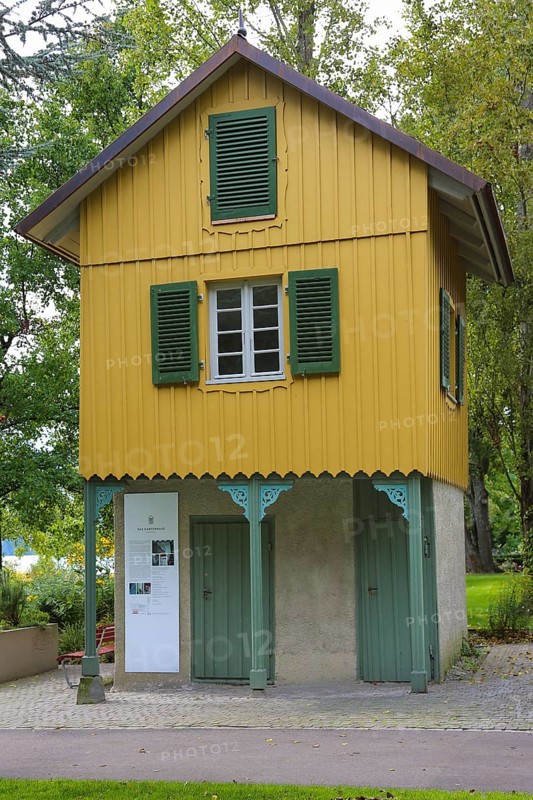 The old garden house in the villa gardens