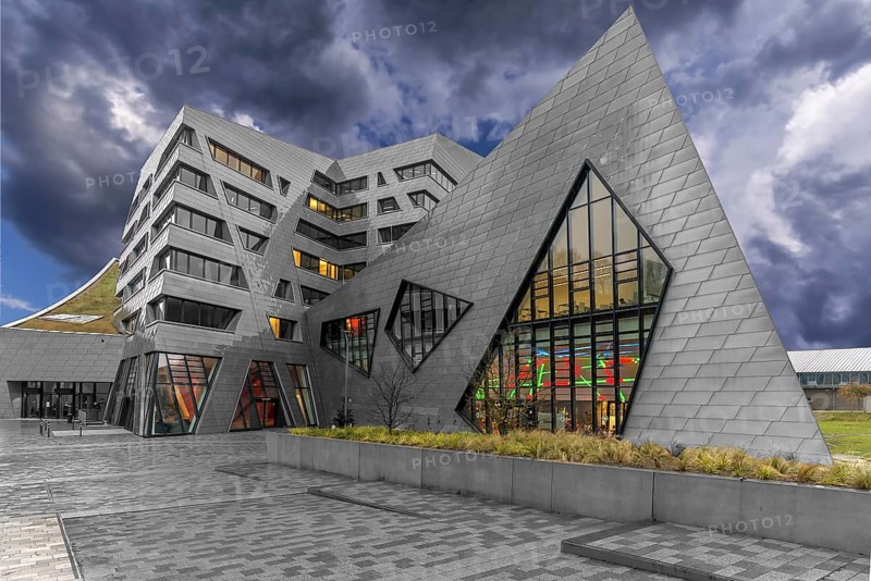 Modern university building by the American architect Daniel Liebeskind