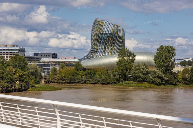 La Cite du Vin Wine Museum in the Bacalan district on the Garonne