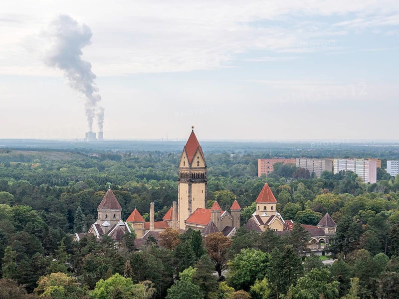 Kunstwollen Crematorium in the Cloister Style at the Leipzig City Cemetery