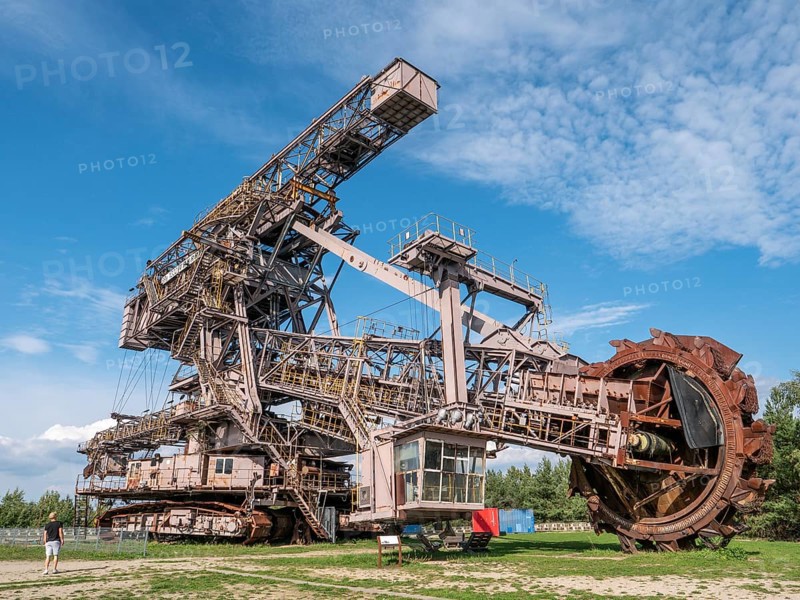 Lignite Excavator Giants at the Ferropolis Industrial Heritage Open-Air Museum