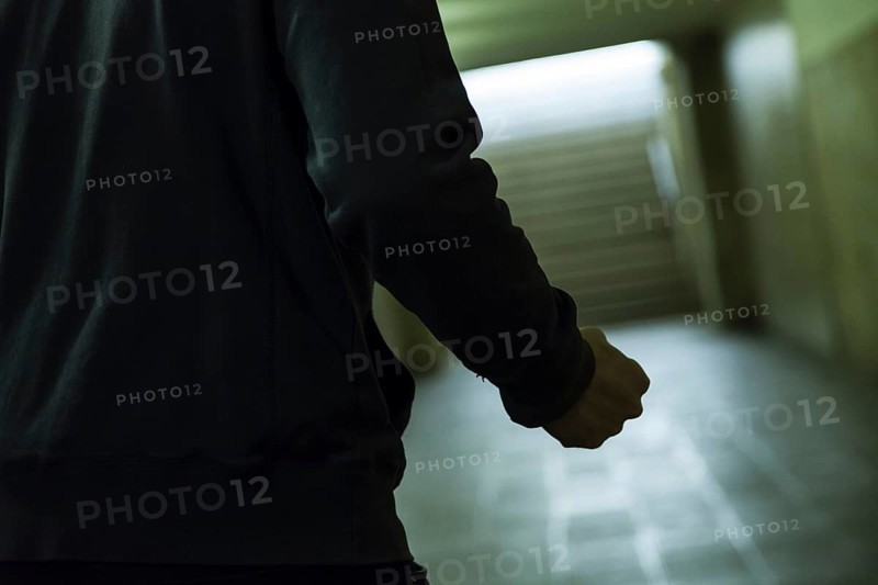 Man with clenched fist