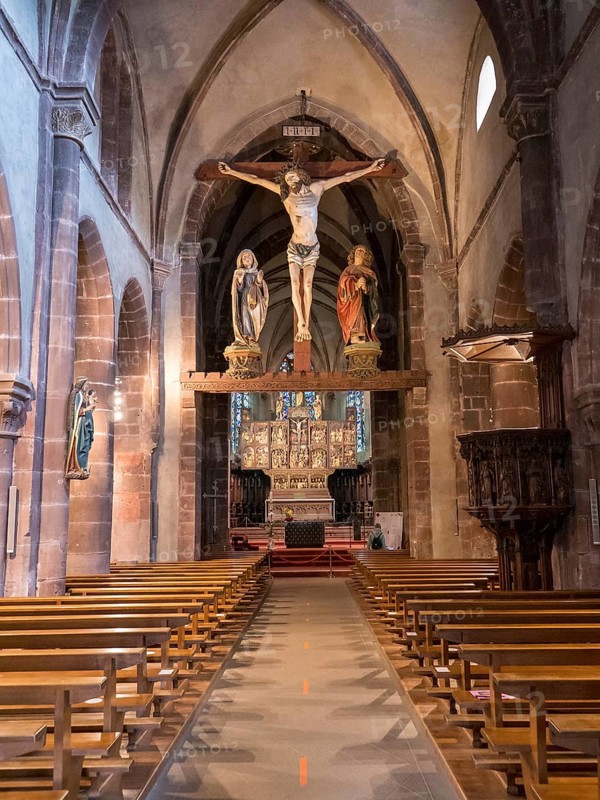 Interior of the Sainte-Croix Church
