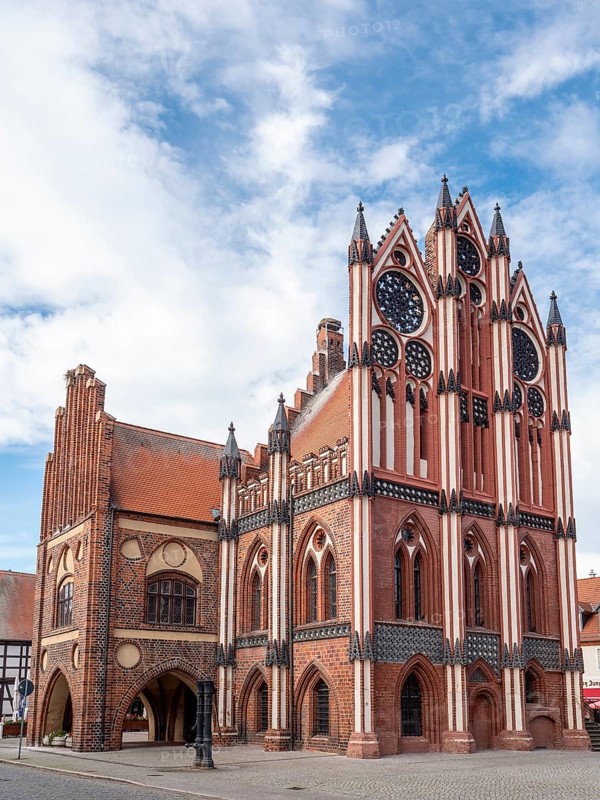Brick building Tangermuende Town Hall