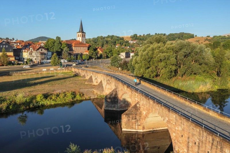 Bridge of Unity at the former state border between the GDR and the FRG across the Werra
