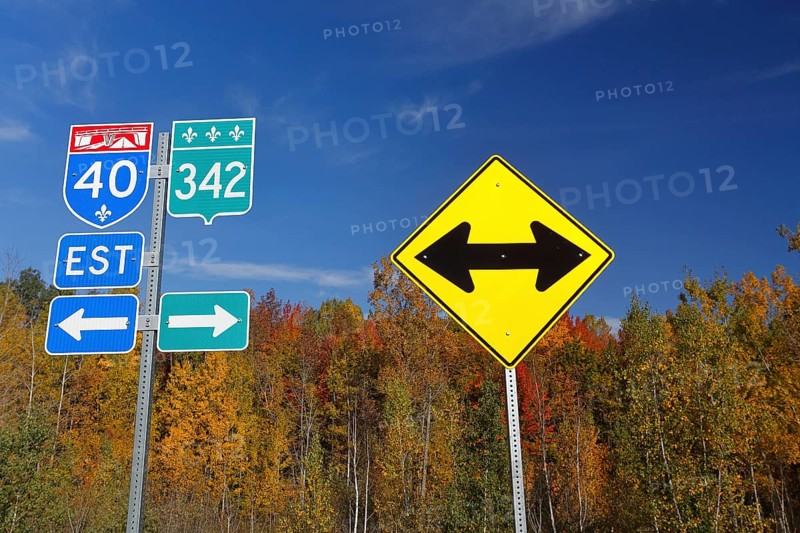 Information sign to Trans Canada Highway and National Road