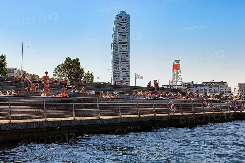 Swimming pool in Dania Park by the Baltic Sea