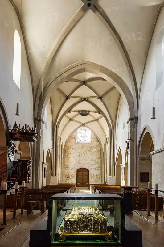 Interior of the Romanesque St. Stephen's Minster