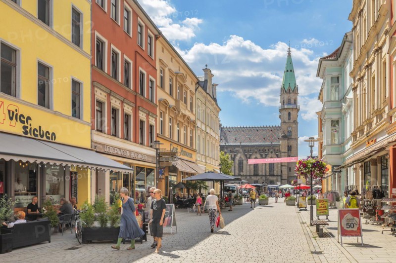 Georgstrasse with view to the town church of Our Lady