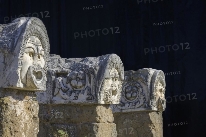 Stone masks at the theatre