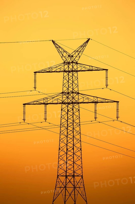 High-voltage electricity pylon