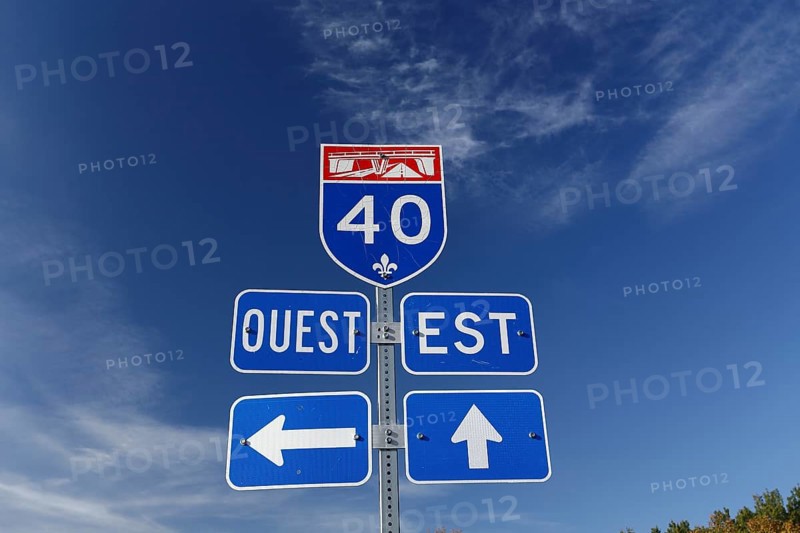 Information sign to Trans Canada Highway