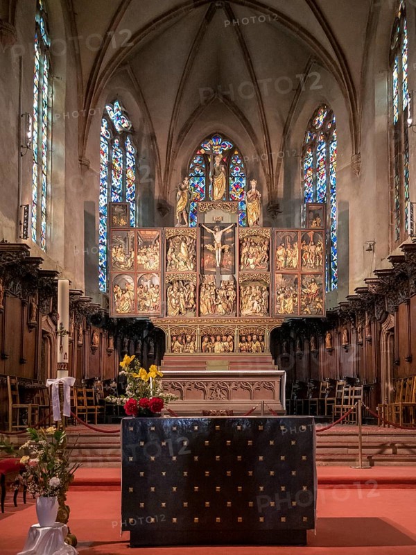 Interior of the Sainte-Croix Church