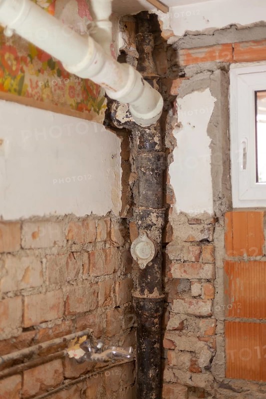 Old sewage pipe