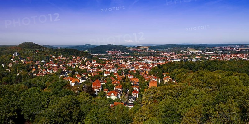 Panoramic view of Eisenach from the Goepelskuppe