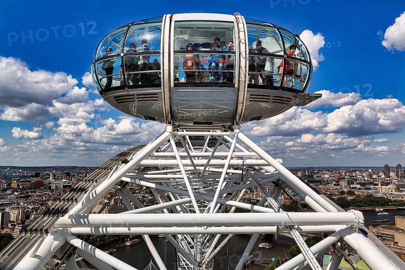 View from below a gondola