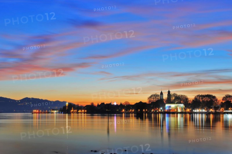 View of the island of Lindau in Lake Constance