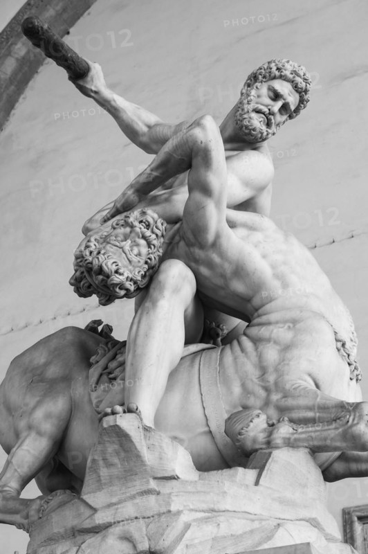 Hercules beating the centaur Nessus