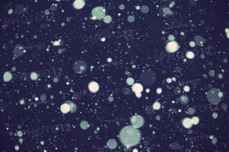 Snowflakes at night