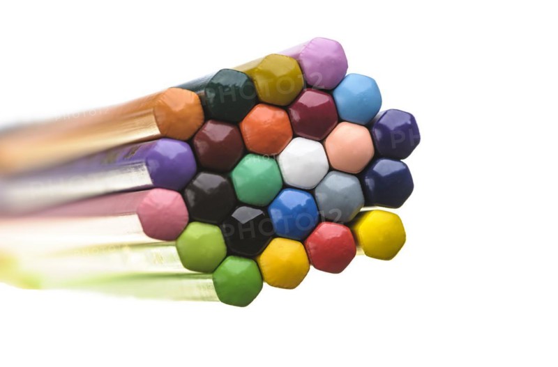 Assorted colored pencils