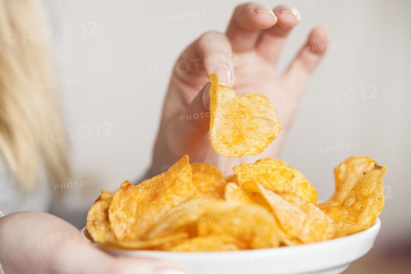 Crisps in hand