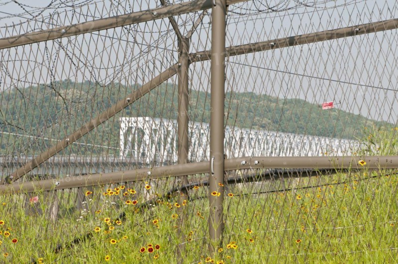 Freedom Bridge/railroad bridge crossing the Imjin River between North and South Korea
