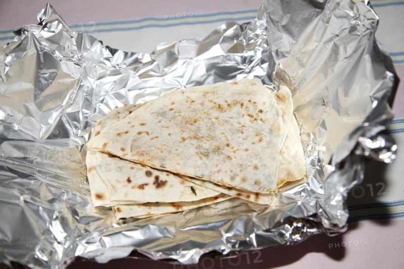 Pancakes in aluminium foil