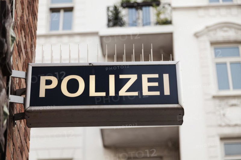 Police sign