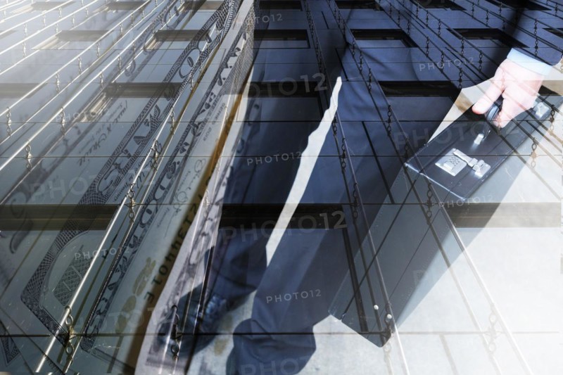 Businessman with briefcase