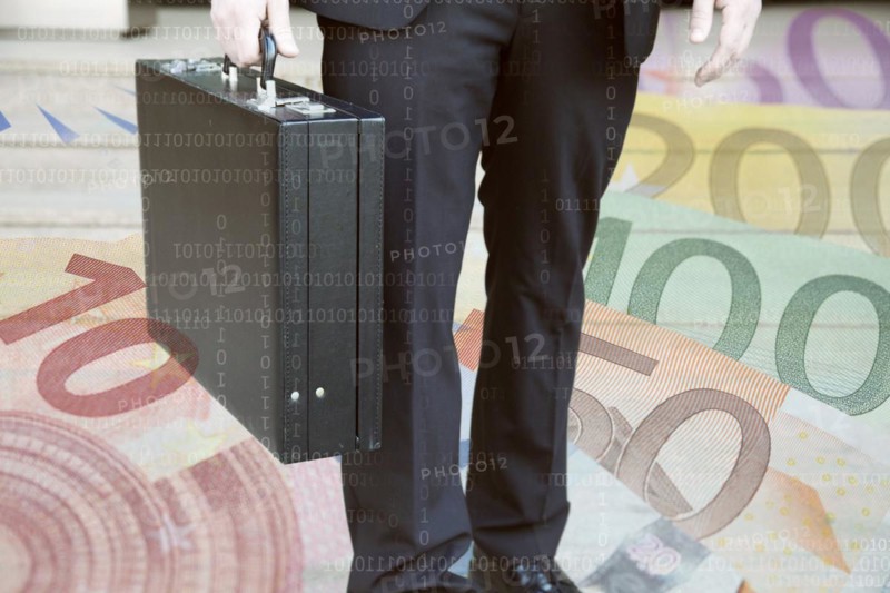 Businessman with briefcase