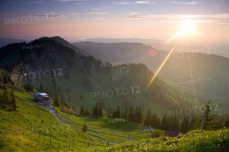 View from Hochgrat near Oberstaufen