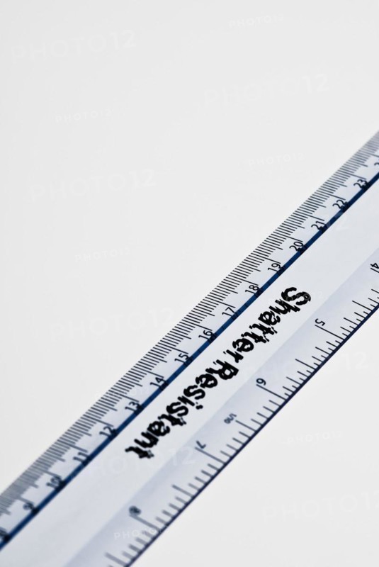Clear plastic ruler