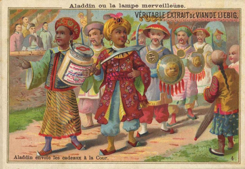 Picture series Aladdin with the magic lamp