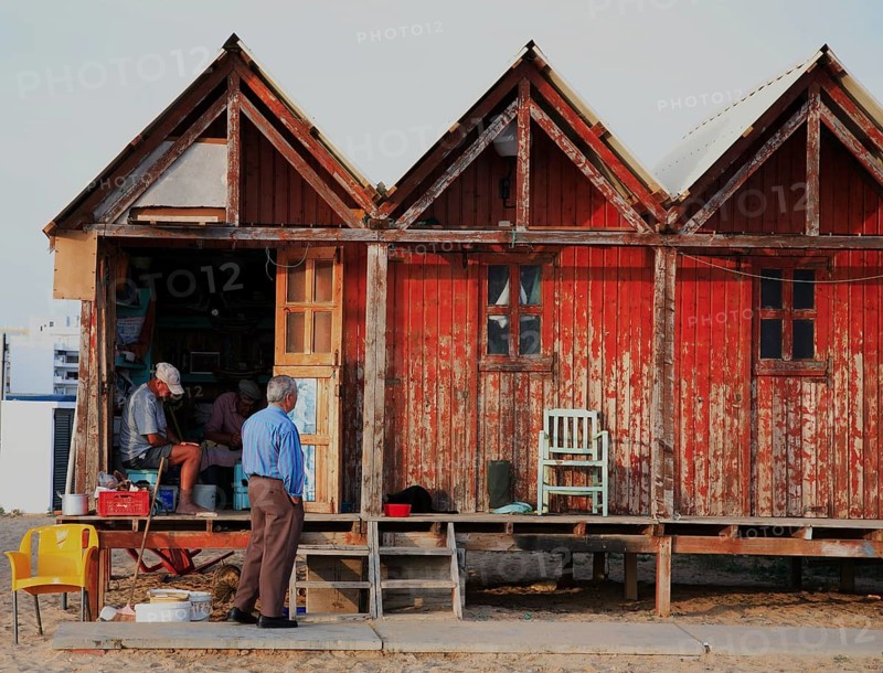 Old fishermen's huts in Armacao de Pera
