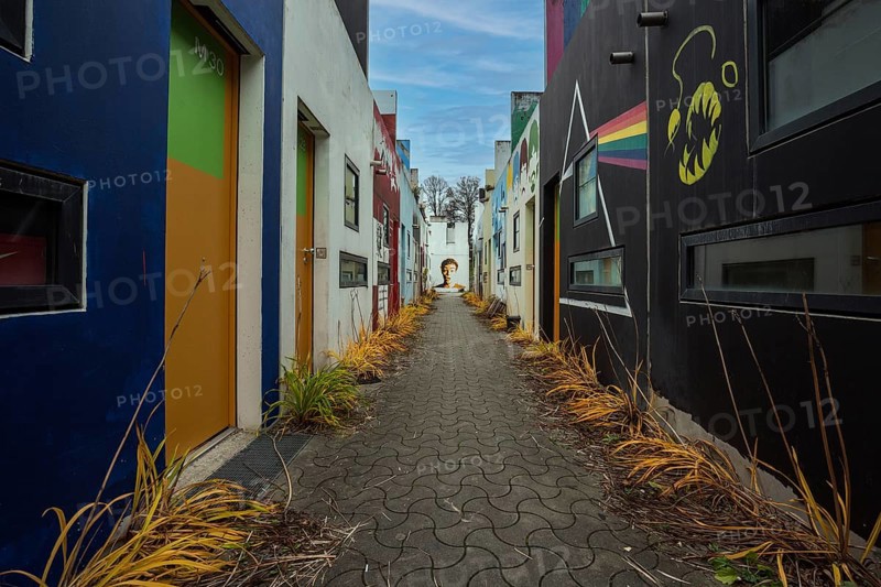 Wall painting in the former Olympic Village