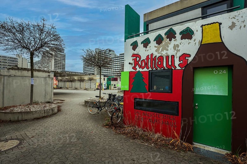 Murals in the former Olympic Village
