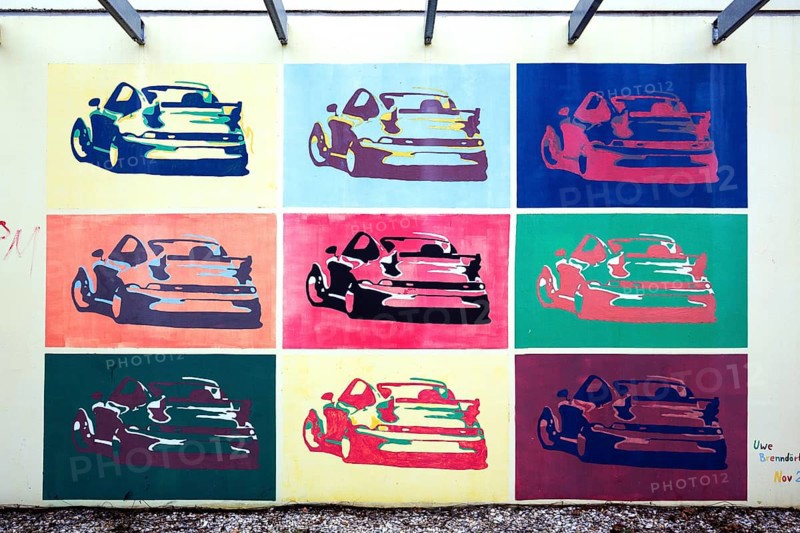 Wall painting in the former Olympic Village