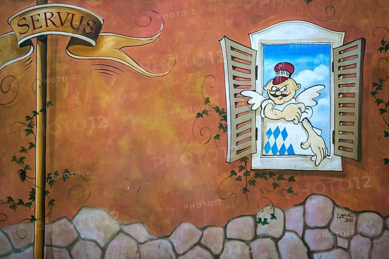 Wall painting in the former Olympic Village