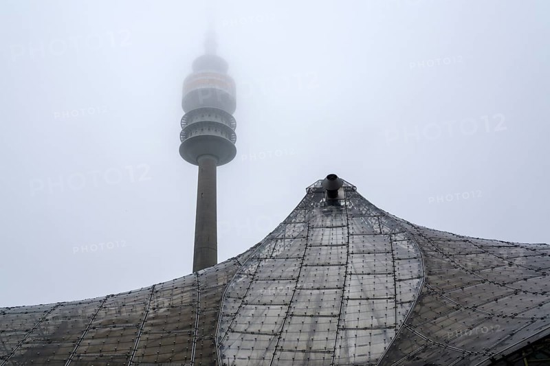 Olympic Tower in the fog
