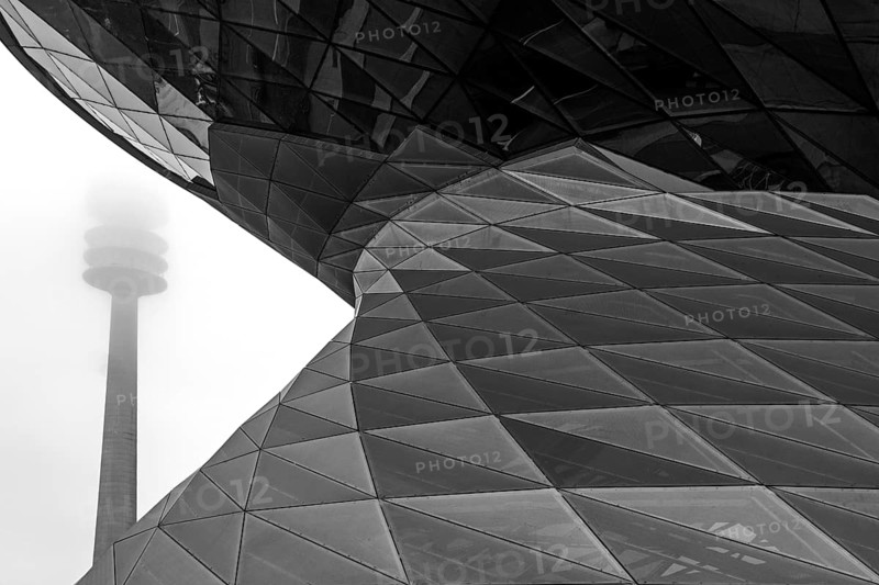 Detail of the facade of BMW Welt