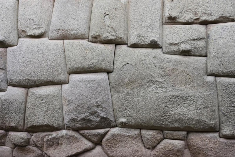 Stone Inca masonry in the wall of the archbishop residence
