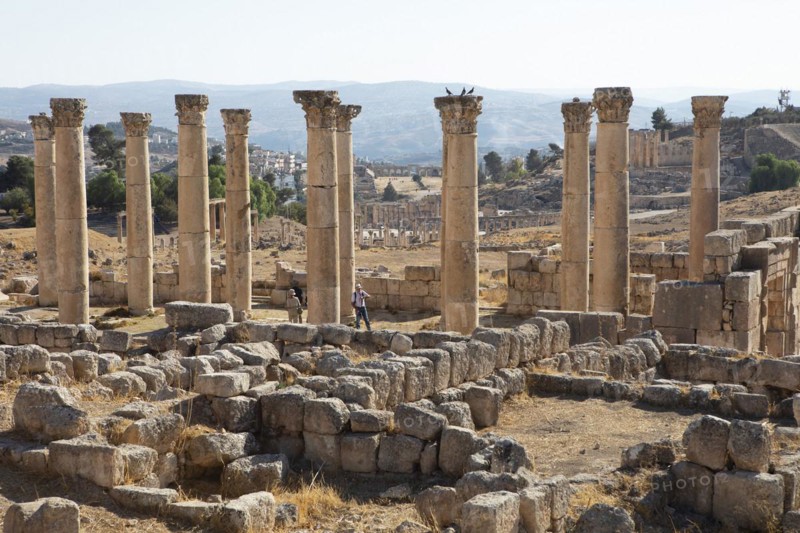 Columns in the ancient city of Gerasa