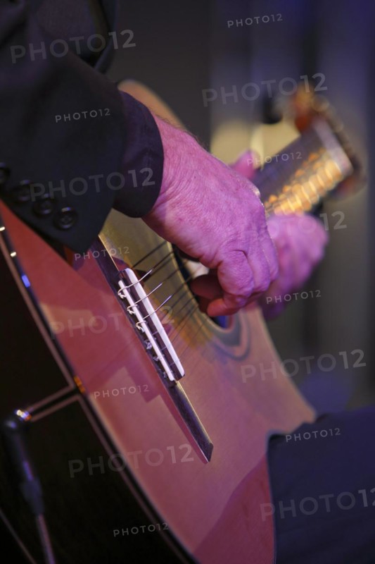 Jazz guitarist Gerold Heitbaum from the Gerold Heitbaum Quartet in concert