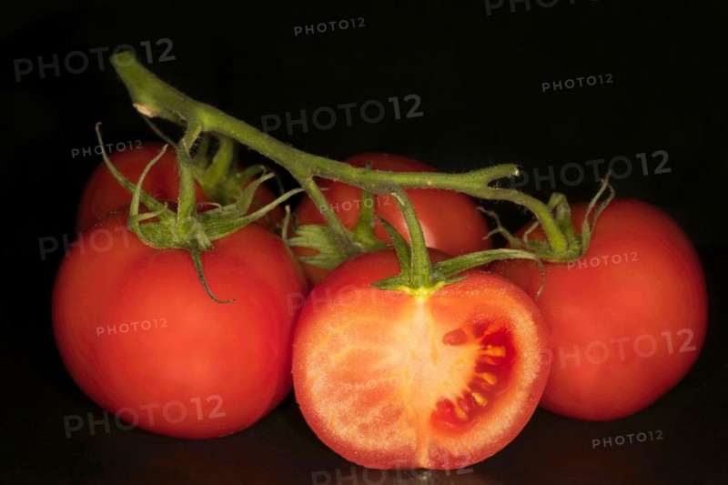 Fully ripe vine tomatoes